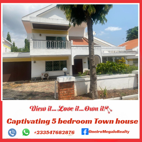 Captivating 5 Bedrooms Townhouse In An Enviable Neighbourhood